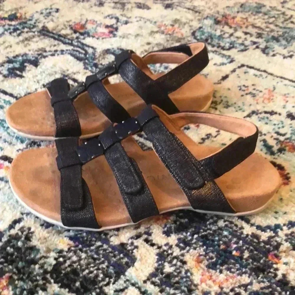 VIONIC Amber Adjustable Sandals Navy - Picture 4 of 7